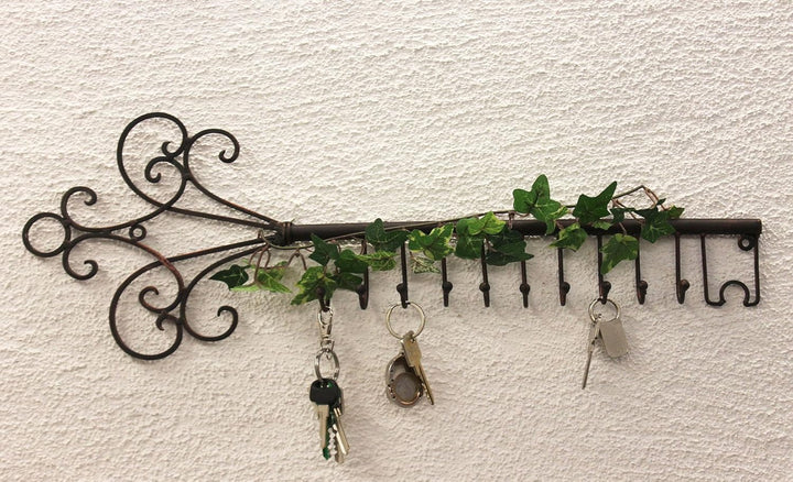 DanDiBo Schlüsselhänger Hakenleiste 101852 Schlüsselleiste 56 cm Wandhaken Schlüsselbrett