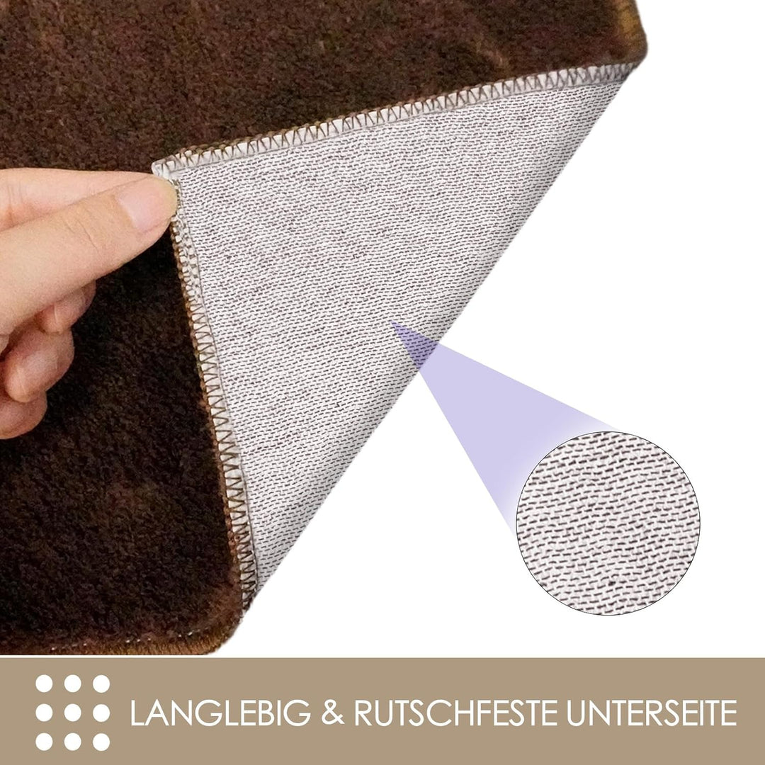 Schmutzfangmatte 80x120 cm – Extra grosse rutschfeste TPE Fussmatte, Waschbar & Robust – Für Eingang