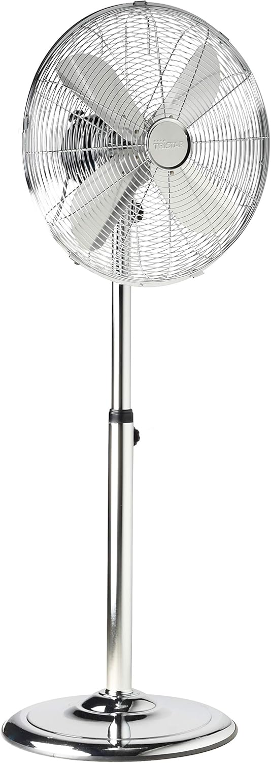 Tristar VE-5951 Standventilator – 40 cm Durchmesser – 3 Geschwindigkeiten – 50 Watt – Höhenverstellb