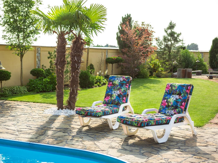 Liegenauflage, Auflage für Gartenliege 200 x 55 x 8 cm, Auflagen für Deckchair, Polsterauflage für S
