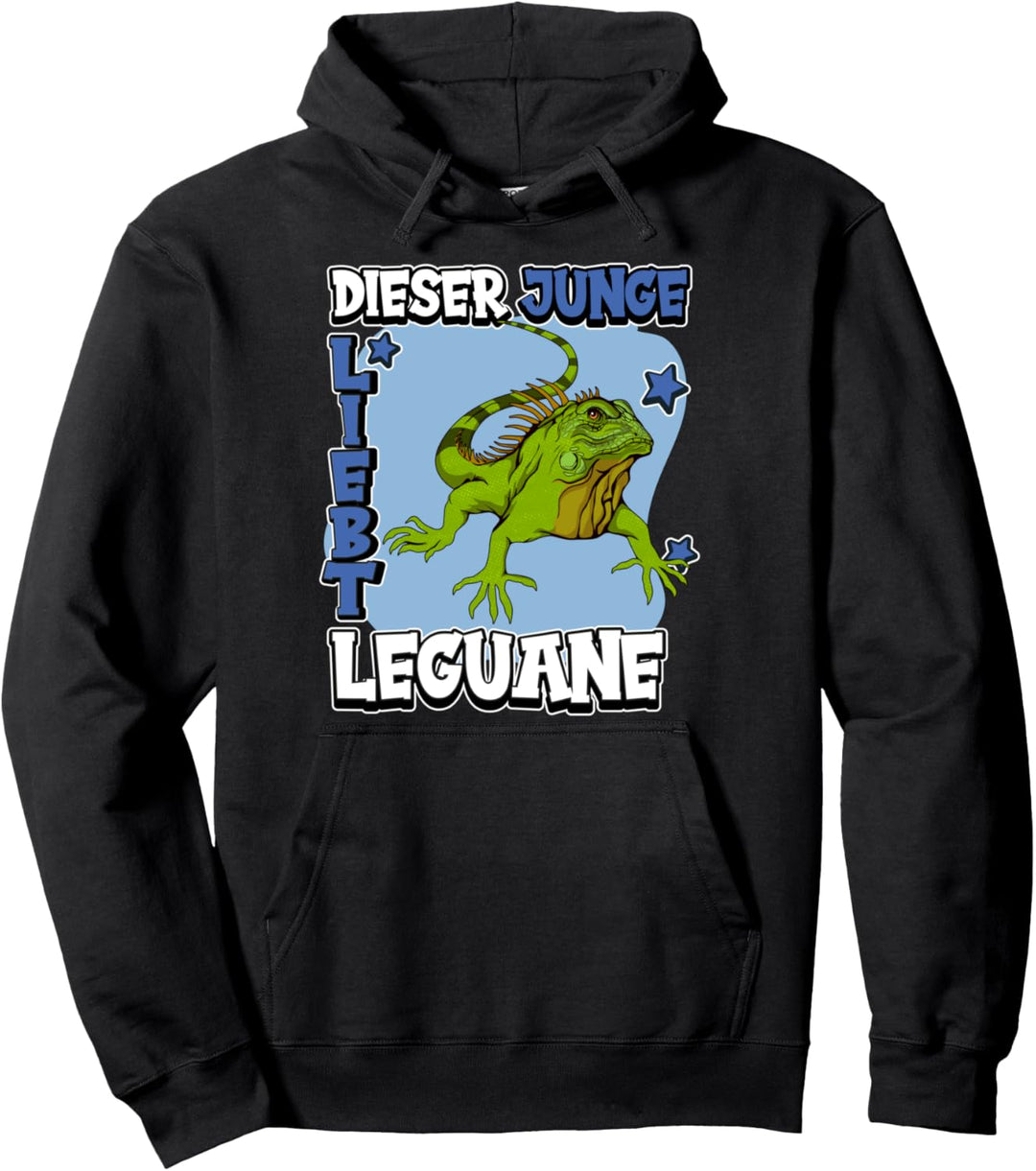 Kinder Leguan Sachen Dieser Junge liebt Leguane Pullover Hoodie