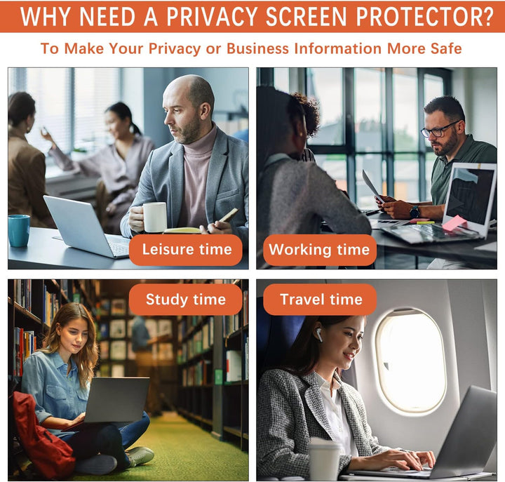 HaruYo Laptop Blickschutzfilter 17.3 Zoll 16:9, Notebook Privacy Filter, Anti-Spy Blickschutzfolie A