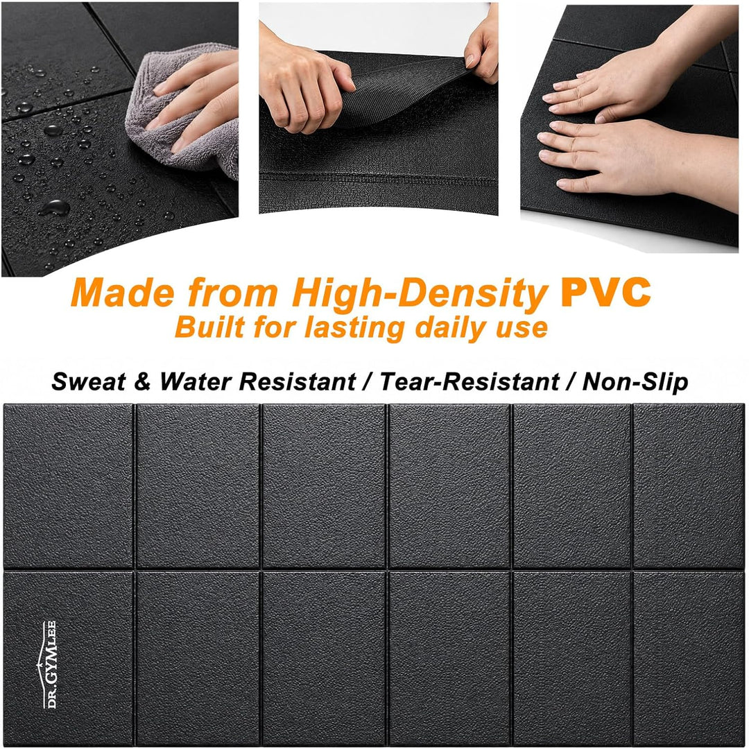 Walking Pad & Laufbandmatte, rutschfester Bodenschutz mit Geräuschdämmung, faltbare Matte aus hochdi