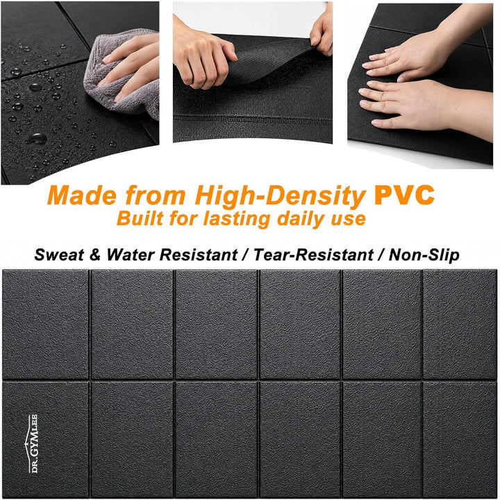 Walking Pad & Laufbandmatte, rutschfester Bodenschutz mit Geräuschdämmung, faltbare Matte aus hochdi