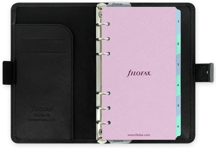 Filofax Saffiano Organiser, 2019 schwarz, schwarz