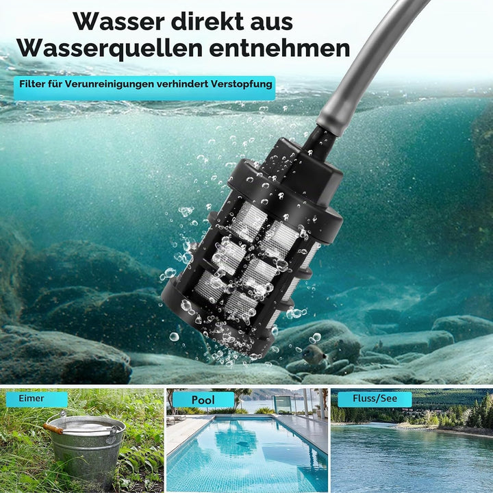 Akku Hochdruckreiniger,80Bar/1160PSI Kabelloser Hochdruckreiniger,Mobiler Hochdruckreiniger mit 6-in