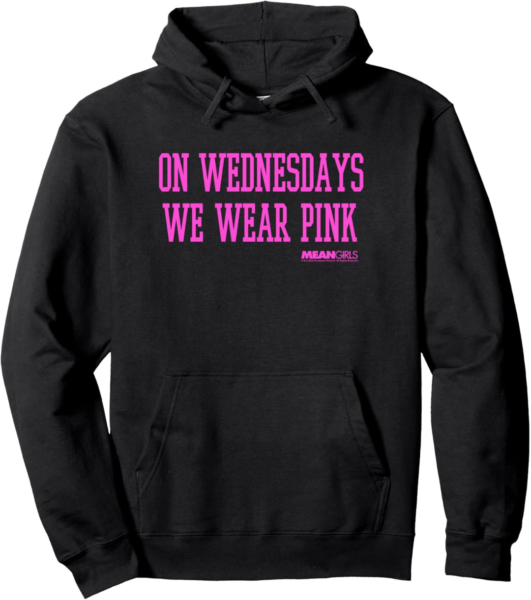 Mean Girls We Wear Pink On Wednesdays Filmzitat Pullover Hoodie