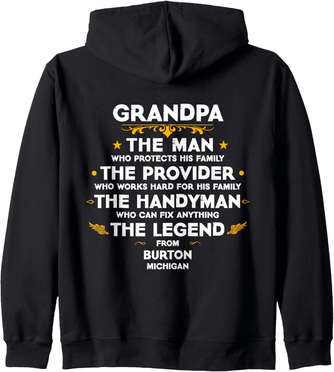 Opa die Legende aus Burton Michigan USA Kapuzenjacke
