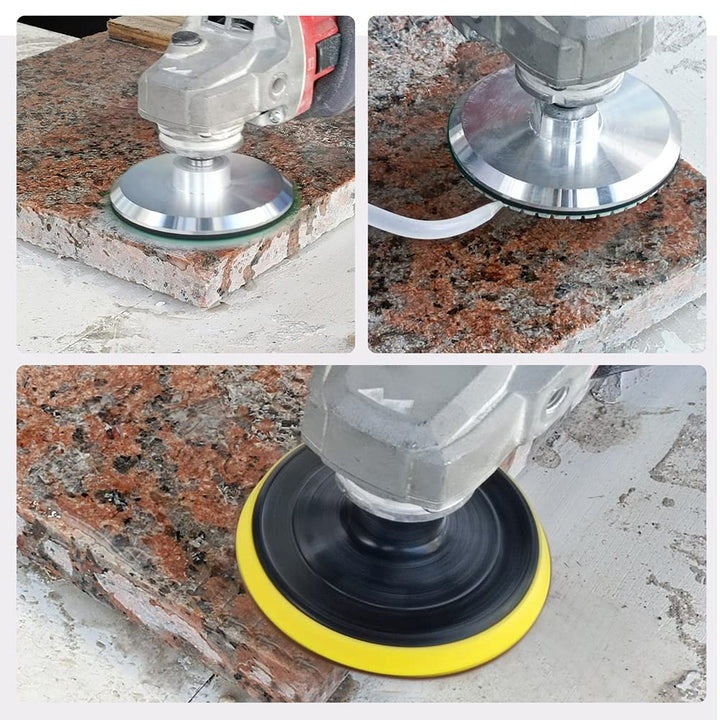 Nasse Diamant Polierscheibe - HIGHDRIL 12 Stück 125MM #50 diamant schleifpad für Granit, Marmor, Ker