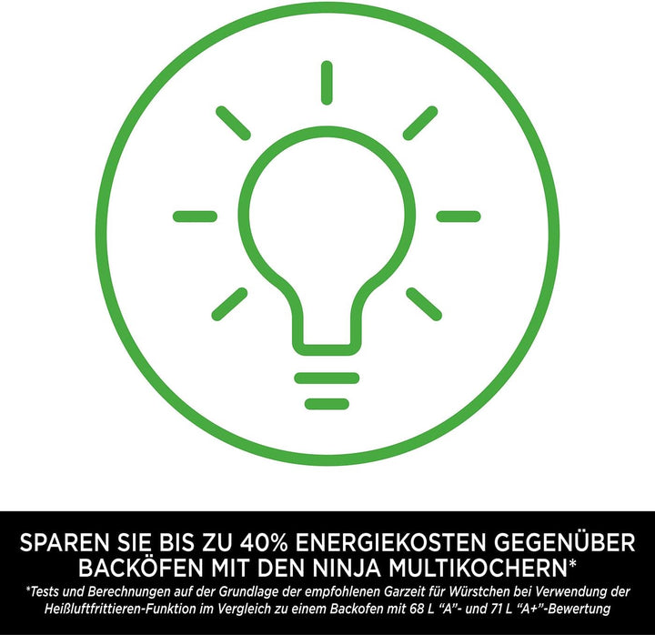 Ninja Foodi MINI Multikocher, 4,7L, 6-in-1 Multicooker, Pressure Cooker Schnellkochtopf, Airfryer He