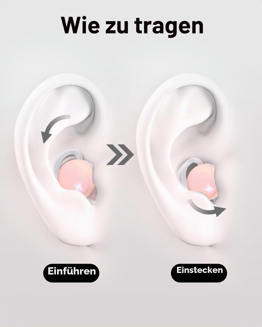MONODEAL Schlafkopfhörer, Sleep Earbuds schlafkopfhörer Bluetooth 5.3 Kopfhörer Schlafen Mit Flüssig