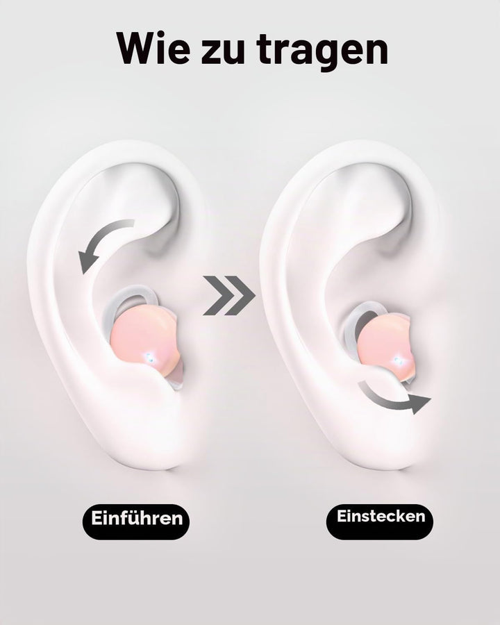 MONODEAL Schlafkopfhörer, Sleep Earbuds schlafkopfhörer Bluetooth 5.3 Kopfhörer Schlafen Mit Flüssig