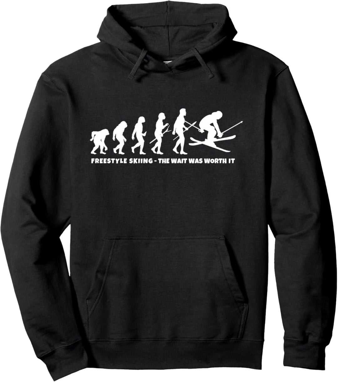 Freestyle Skier Evolution von Freestyle Skiing Pullover Hoodie