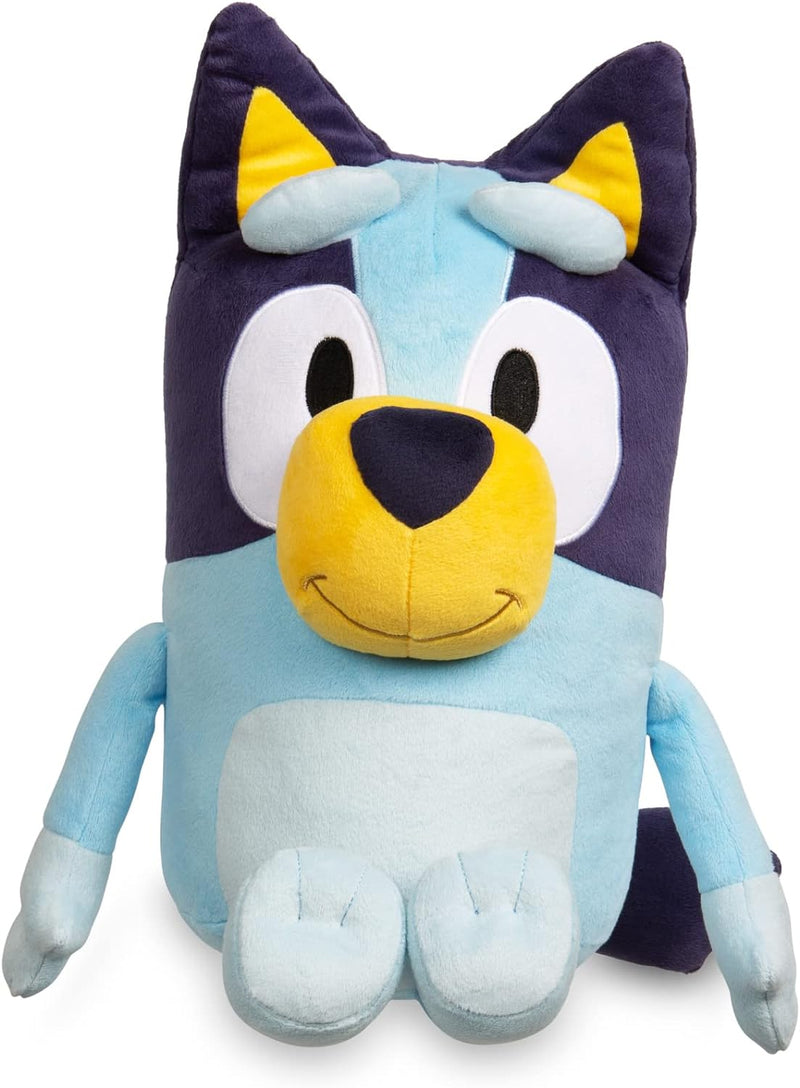 Bluey Jumbo Plush 40 Zentimeter Plüschtier Hund Farbe Blau, wie in der Kinderserie, weich und kusche