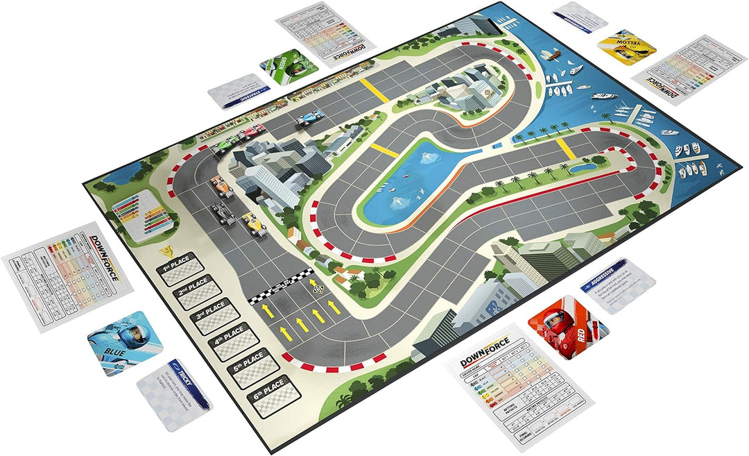 Iello , Downforce , Board Game , Ages 8+ , 2-6 Players , 30 Minutes Playing Time