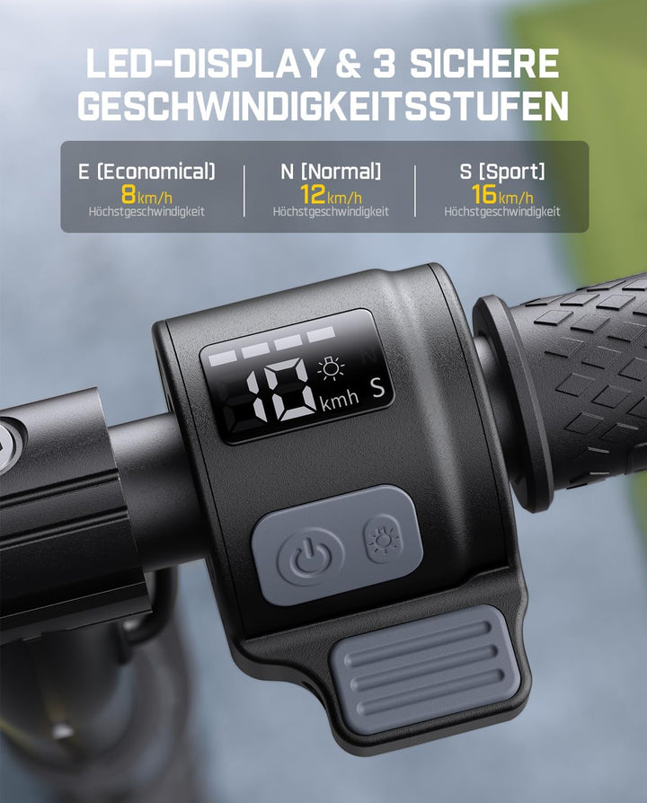 FanttikRide C9 Pro E Scooter Kinder ab 8 Jahren, Bunte Regenbogenlichter E Roller für Jungen und Mäd