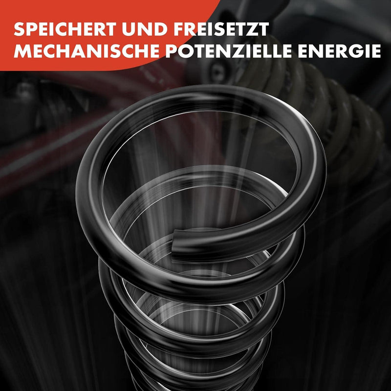 Frankberg 4x Federn Fahrwerksfeder Vorderachse Hinterachse Kompatibel mit Focus Turnier DNW 1.8L Kom