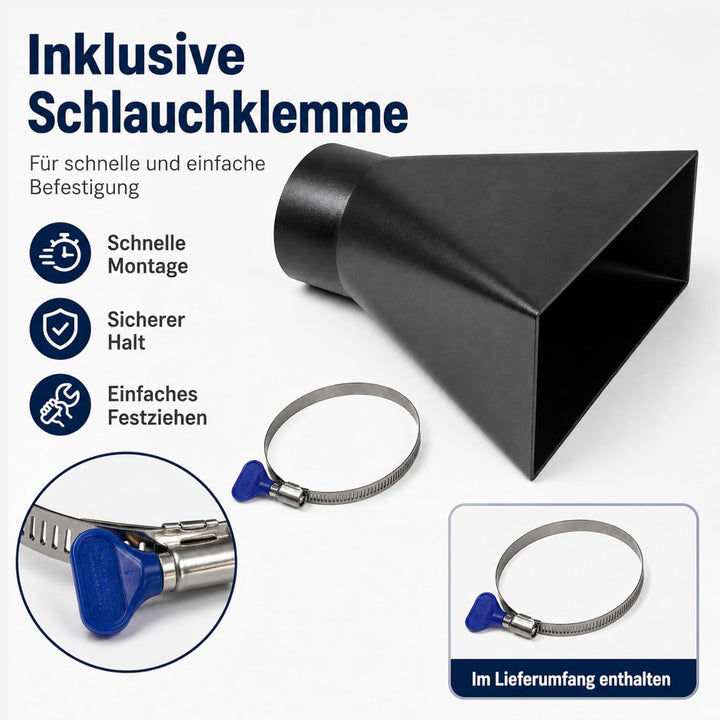 Absaugtrichter – Absaugtrichter, Absaugung für Werkstatt, Absauganlage, Absaugtrichter 100mm, Absaug
