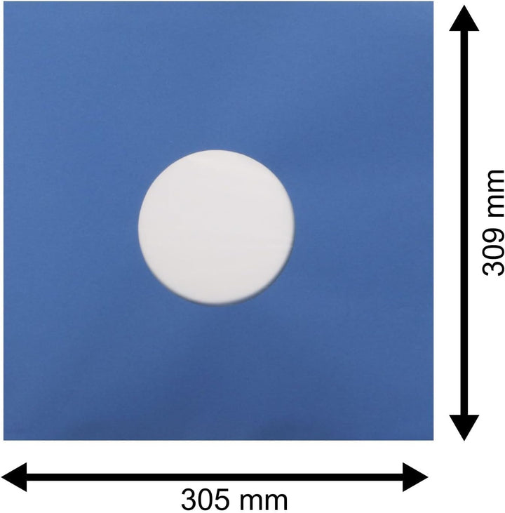 LP Innenhüllen blau (100 St.) für Langspielplatten Maxi Single Vinyl Schallplatten 309x301/304 mm ge