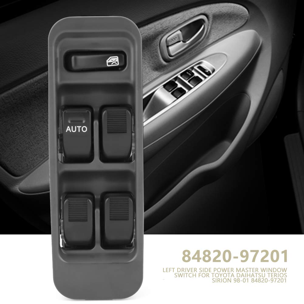 EVGATSAUTO ABS Kunststoff links fahrerseitig Power Master Fensterschalter für Daihatsu Terios Sirion