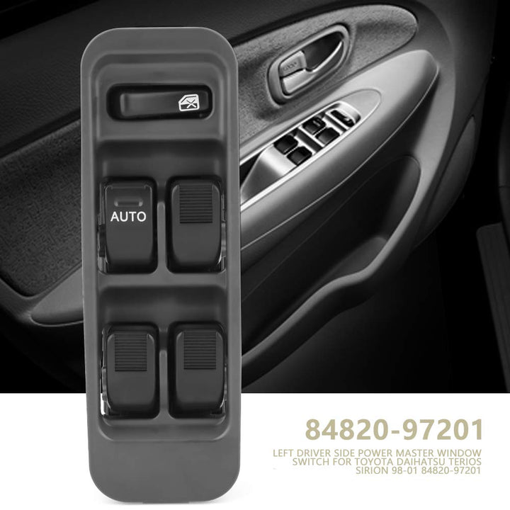 EVGATSAUTO ABS Kunststoff links fahrerseitig Power Master Fensterschalter für Daihatsu Terios Sirion