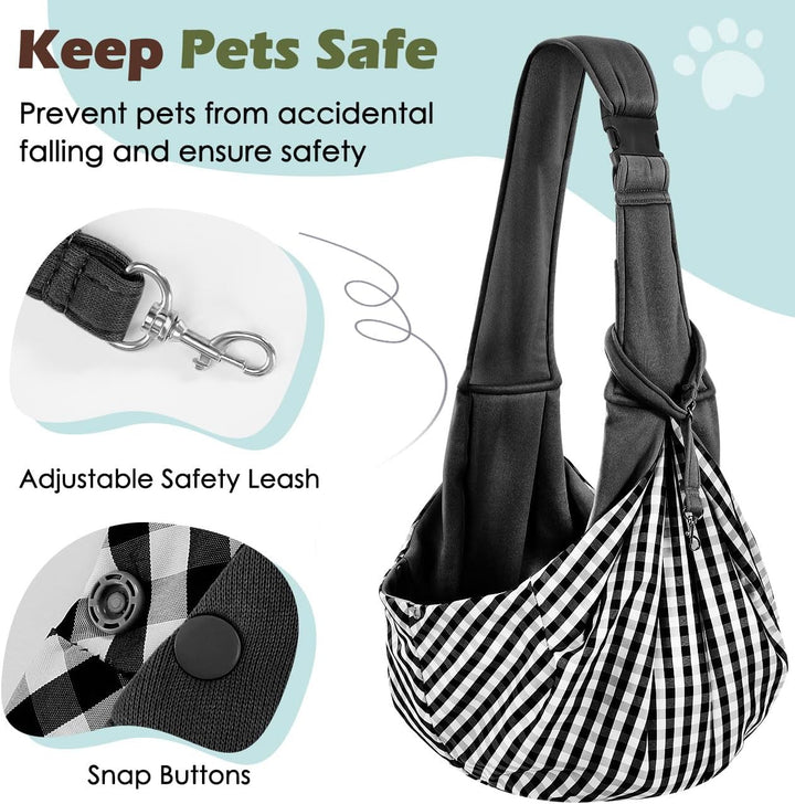 Pawaboo Hundetragetasche, Tragbare Haustier Hundetasche mit Verstellbare Schultergurt,Outdoor Reise