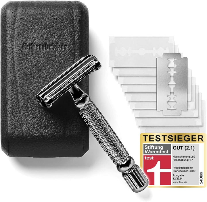 Störtebekker® Premium Shower & Shave Essential Set - Rasierset & Duschset für Herren - mit Rasierhob