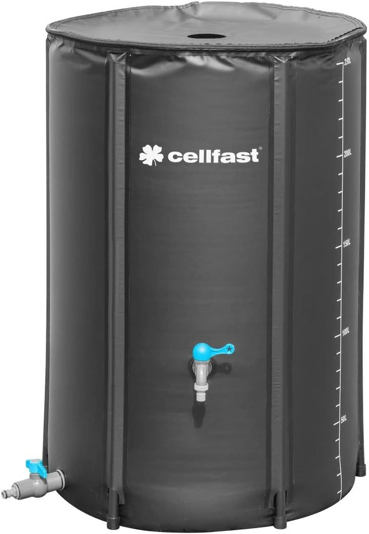 cellfast Faltbarer Regenwassertank, Handlich, Leicht, Einfach zu montieren, Reissverschluss, Hohe Qu