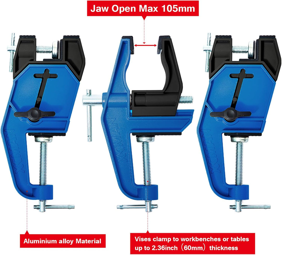XCMAN Alpine Ski-Schraubstock PRO für Skituning und Wachsen, Winkel und Höhe verstellbar, langlebig