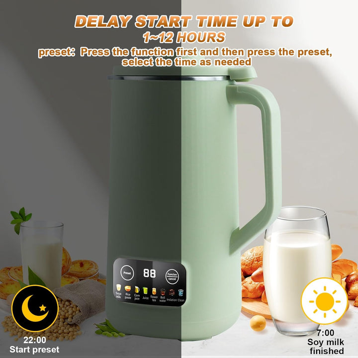 Sojamilchbereiter,20 Unzen Automatischer pflanzenmilchbereiter,für die Zubereitung von Mandel-, Hafe