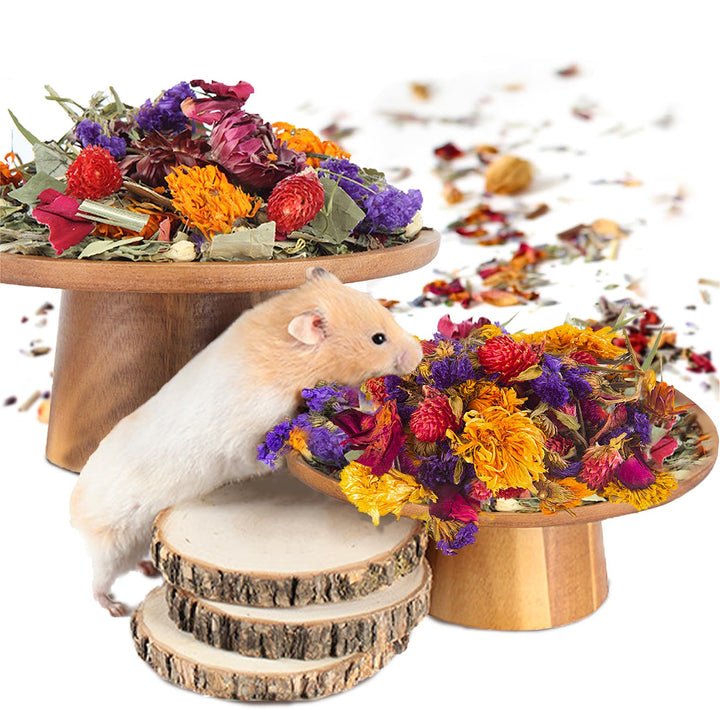 Natürliche Blumen- und Kräuter-Bettwäsche Mate Habitat-Dekor, fügt Spass Hamster Zubehör für Hamster