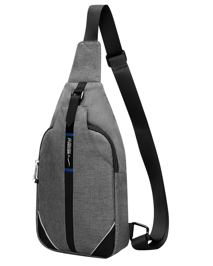 WATERFLY Anti-Diebstahl Sling Bag für Damen und Herren Brusttasche Hippie Crossbody Bag Multipurpose