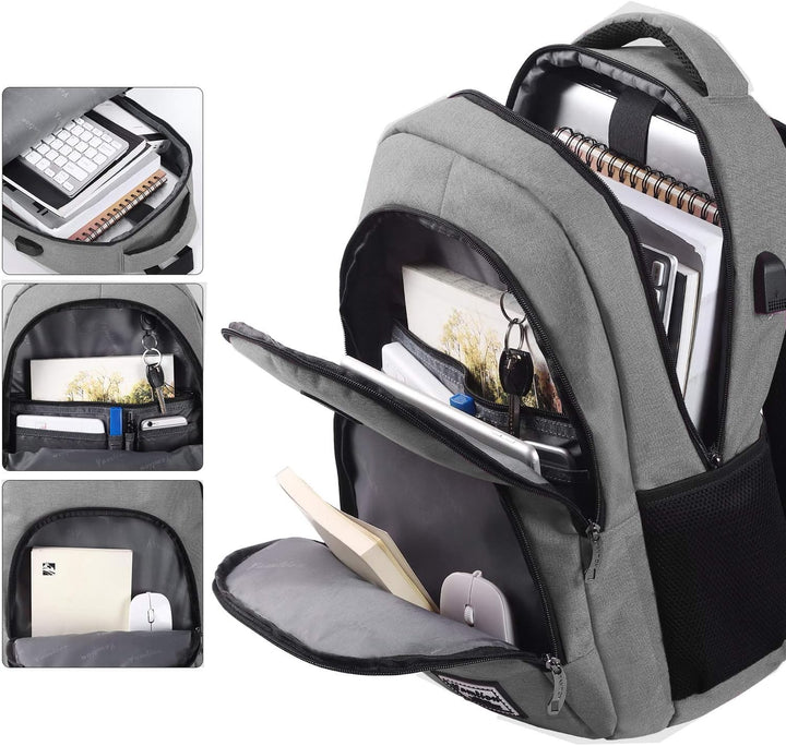 YAMTION Rucksack Unisex,Schulranze Schultasche Schulrucksack Jungen Teenager Daypack Laptop Uni Schu