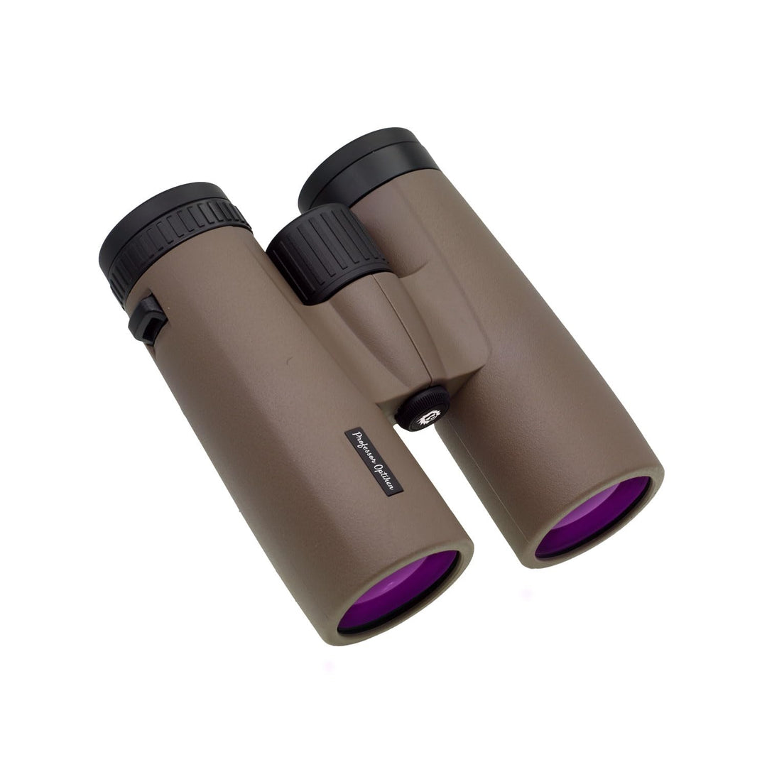 Fichtelberg braun - 10x42 Fernglas inkl. Zubehör - Porro-Prismen (BaK-4) - lichtstarkes Fernglas für