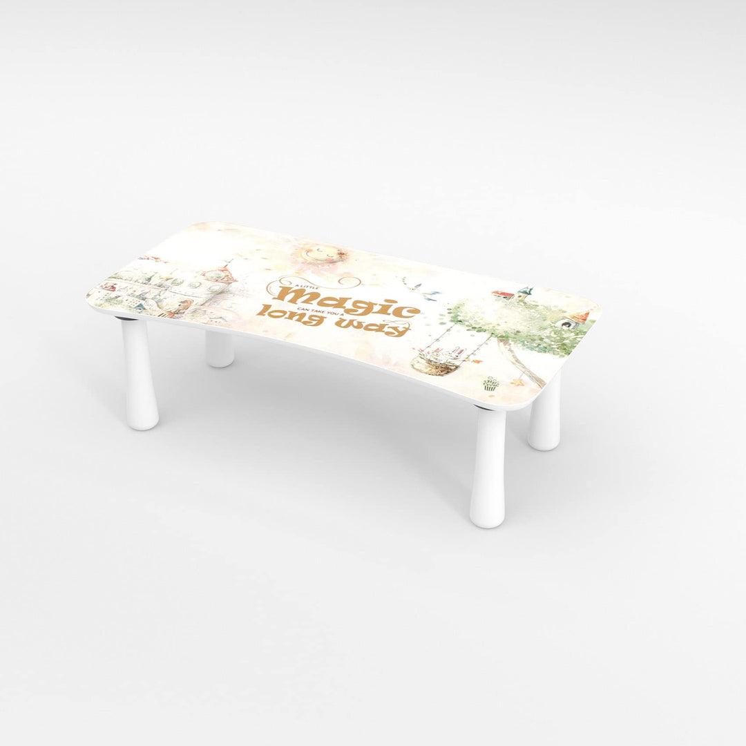 Tritthocker Kinder Holz Badhocker Hocker Kinder Trittschemel Kindermöbel Castle 50x26x16cm 1 x Tritt