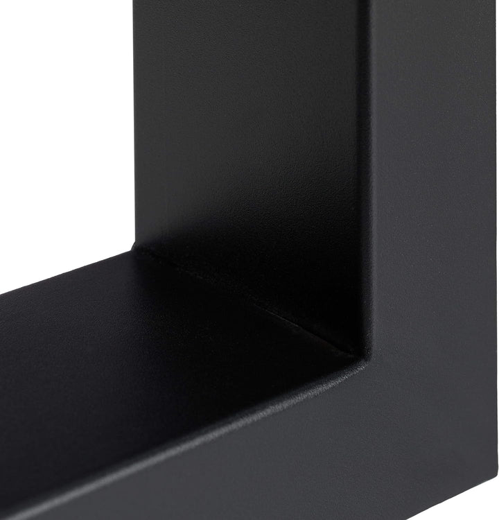Relaxdays Tischkufen 2er Set, BxH: 40x43 cm, Metall Tischbeine Schreibtisch, Esstisch, Couchtisch, I