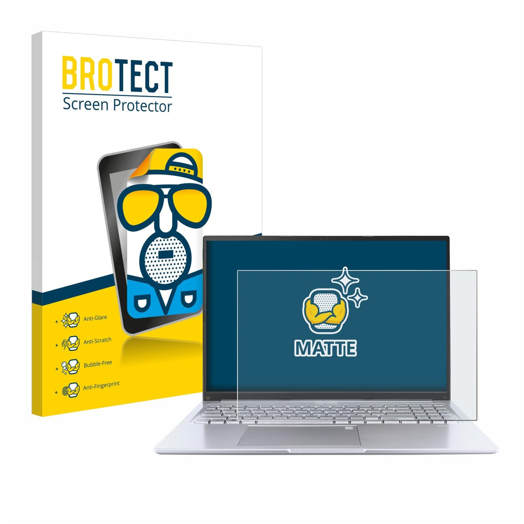 BROTECT Entspiegelungs-Schutzfolie für ASUS Vivobook 16 M1605 Matte Displayschutz-Folie, Anti-Reflex