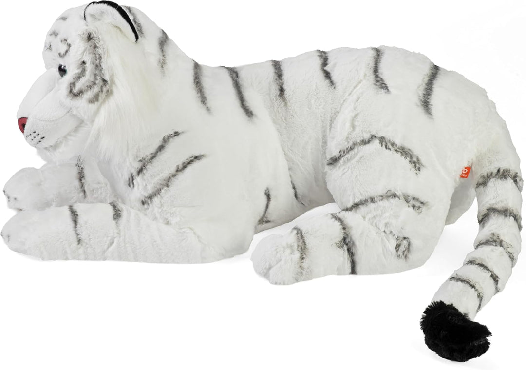 Wild Republic 19548 Jumbo Plüsch Weisser Tiger, grosses Kuscheltier, Plüschtier, Cuddlekins, 76 cm,