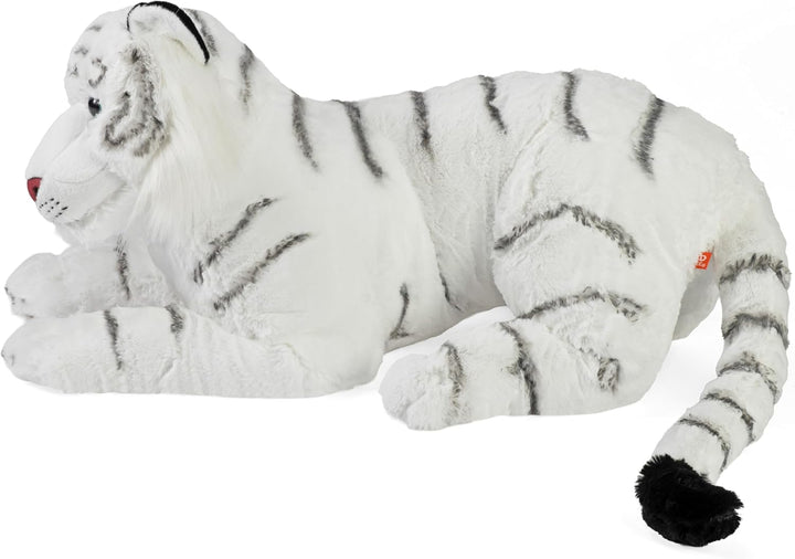 Wild Republic 19548 Jumbo Plüsch Weisser Tiger, grosses Kuscheltier, Plüschtier, Cuddlekins, 76 cm,