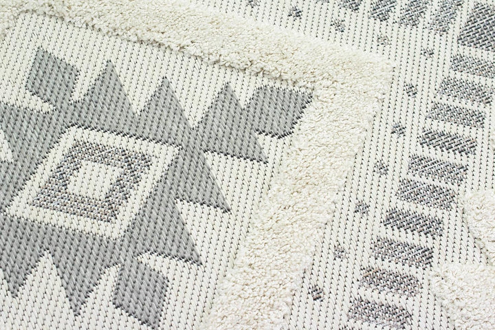 Teppich-Traum In- & Outdoor Teppich Sisal Wohnzimmer Wintergarten orientalisches Rautenmuster gezack