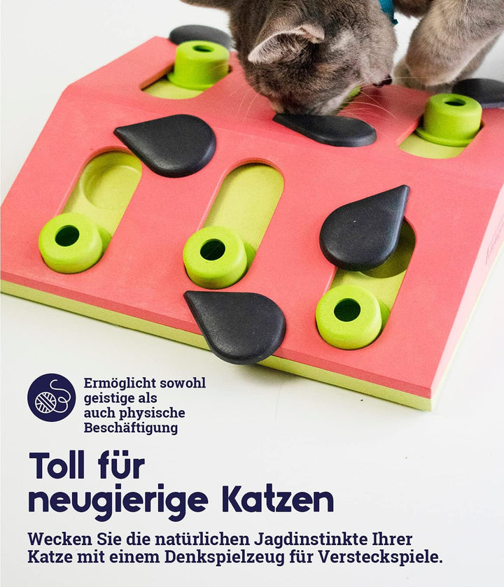 Nina Ottosson von Petstages Melon Madness Puzzle & Play - Leckerli-Denkspiel für Katzen - interaktiv