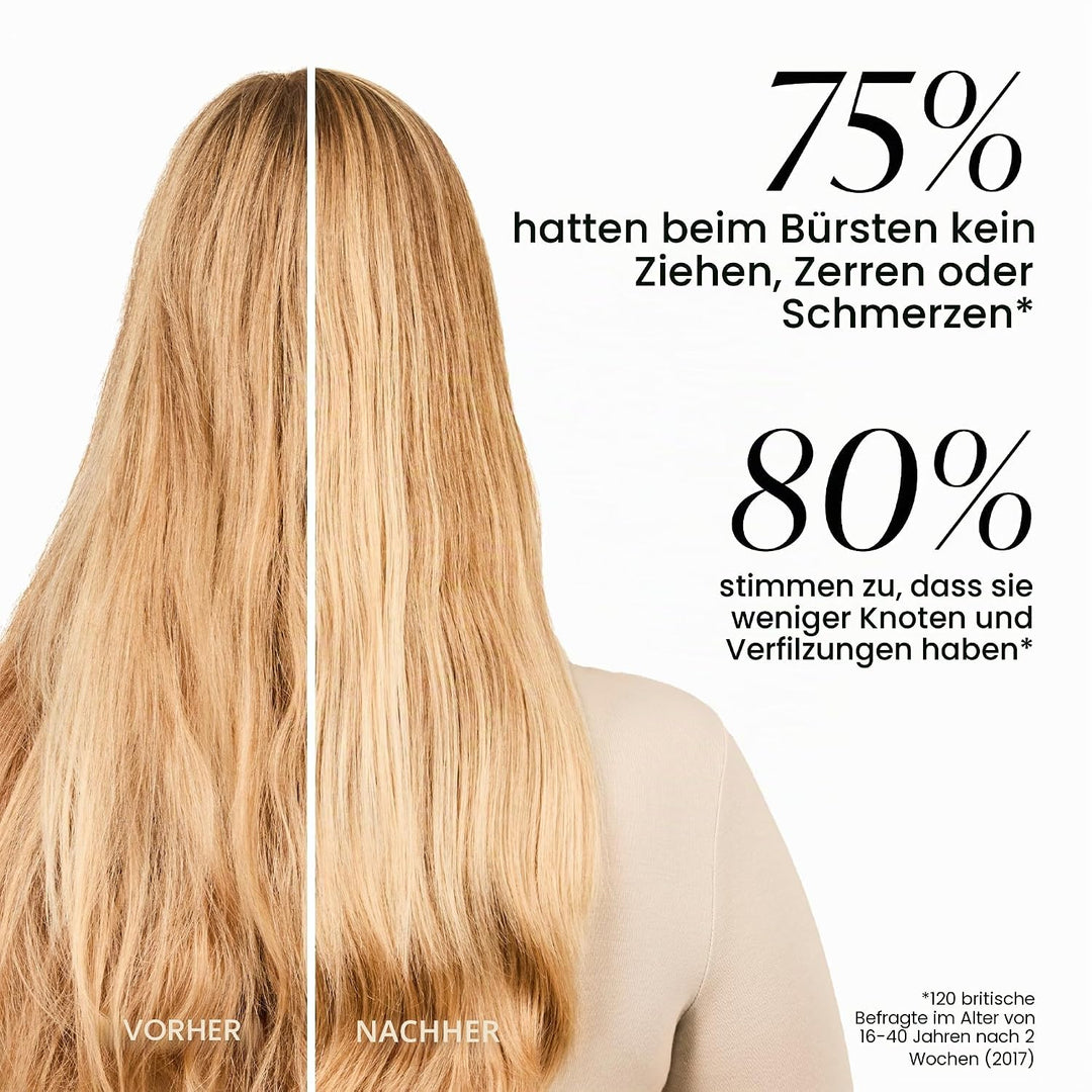 Tangle Teezer Die ultimative Mini-Entwirrer-Haarbürste, sanft zu nassem Haar, zweistufige Zähne und