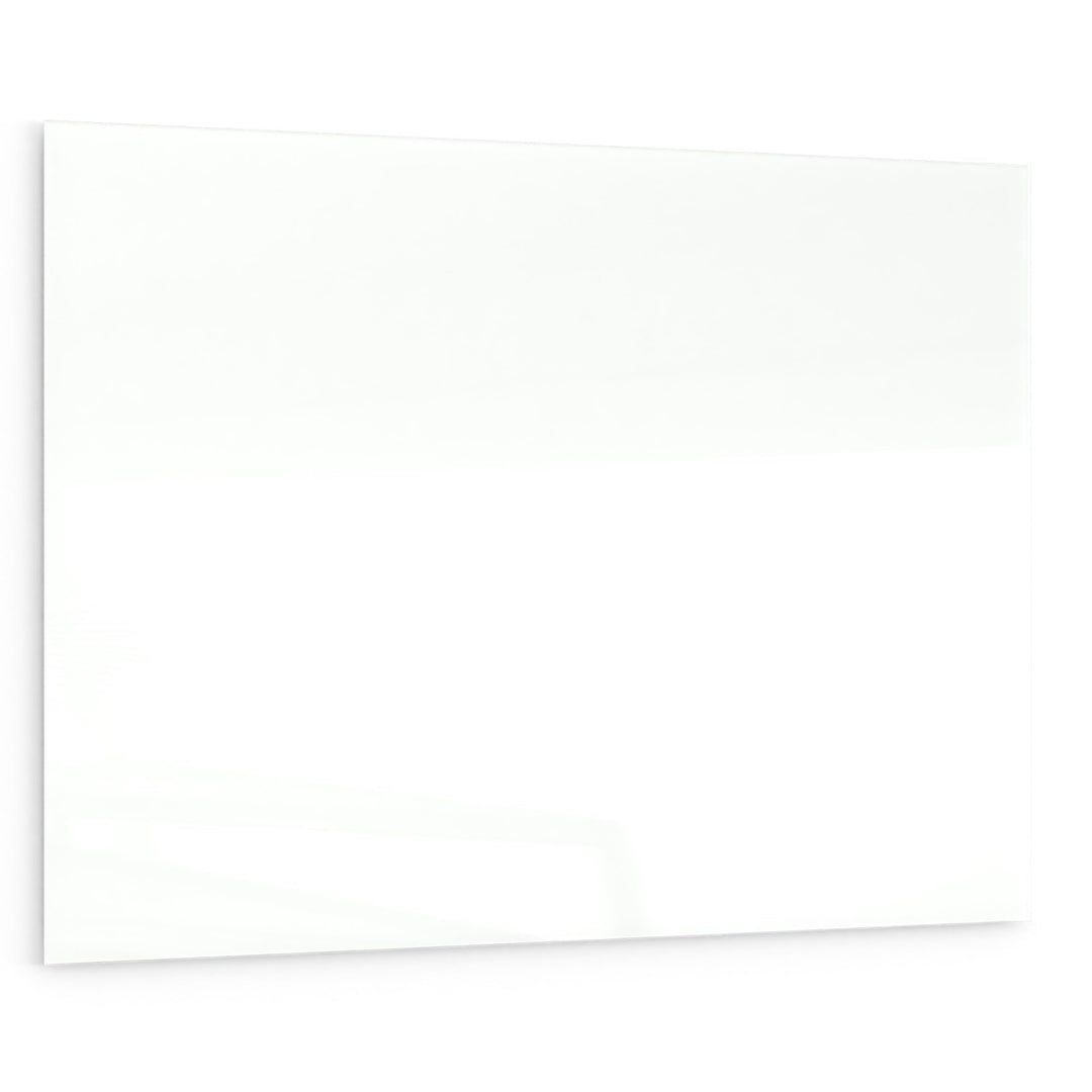 ALLboards Glasboard Magnetisch Weiss 100x70cm, Rahmenlos, Glastafel, Magnettafel, Gehärtetes Glas, W