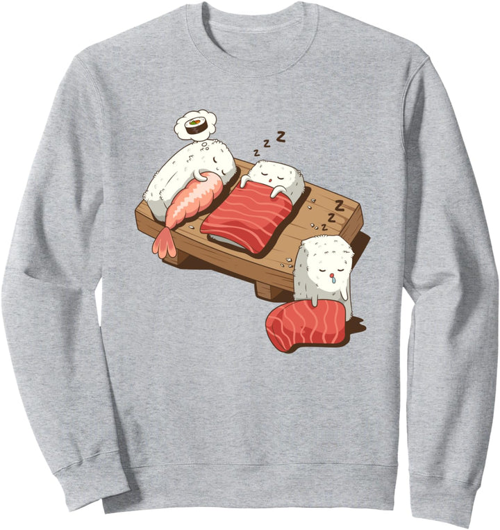 Kawaii Niedlich Anime Otaku Japanisch Sushi Nigiri Sweatshirt
