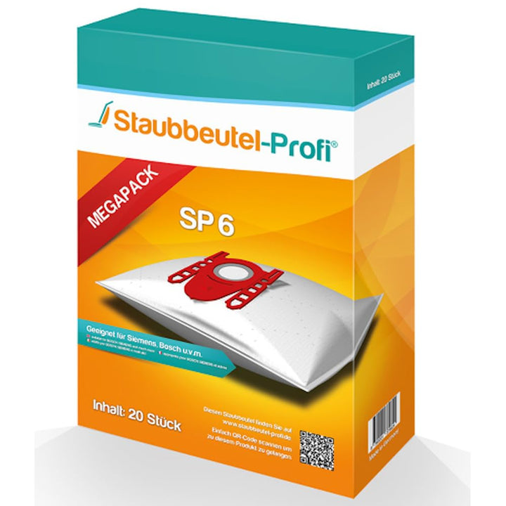 20 Staubsaugerbeutel geeignet für Siemens Q5.0 extreme Silence Power Bodenstaubsauger VSQ5X500, VSQ5