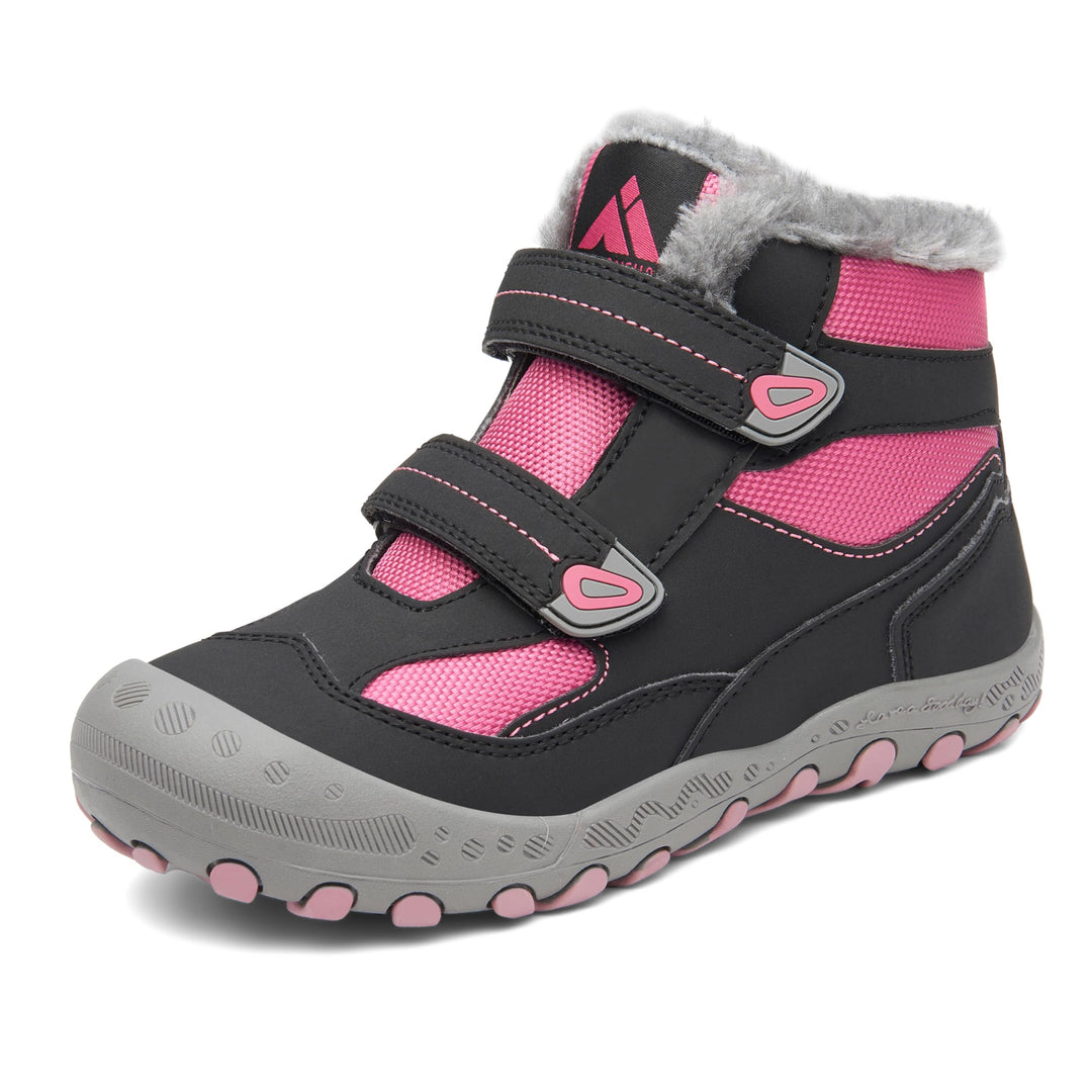 Mishansha Kinder Outdoor Winterschuhe Warm Gefüttert Winterstiefel, Gr.24-38 27 EU Magenta Lila, 27
