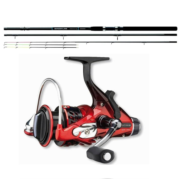 Cormoran Feeder Combo 3,60m / 50-150g Feederrute + Freilaufrolle Angelset