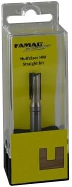 FAMAG Nutfräser mit Stirnschneide HM 20x19x51mm, Schaft 8mm - 3167.820 20x19x51mm S=8mm, 20x19x51mm