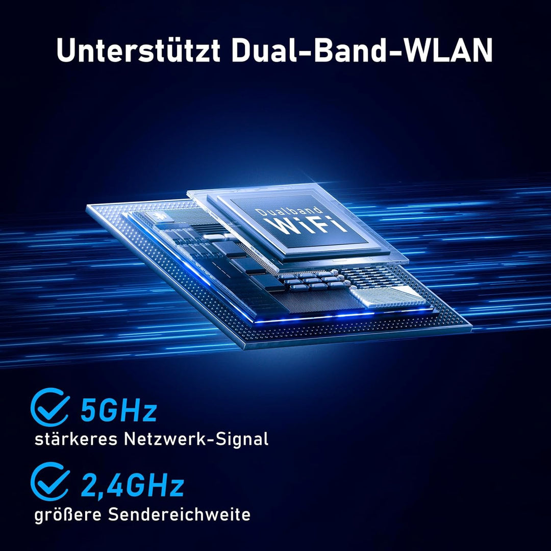 [5GHz & 2,4GHz] Überwachungskamera Aussen Solar, 7800mAh Akku und 6W Solarpanel, 2K PTZ 360° Solar K