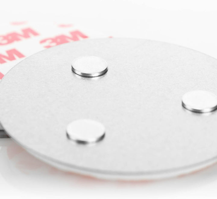 com-four® 10x Magnethalterung für Sicherheitsmelder - Halterung zum Kleben oder Bohren - Befestigung